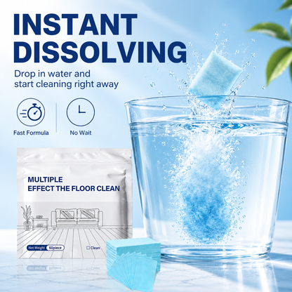 🔥LAST DAY 40% OFF⏰Multi-Effect Floor Cleaning Tablets, Fast Dissolving, No-Rinse Formula for Hardwood, Tile & All Floor Types
