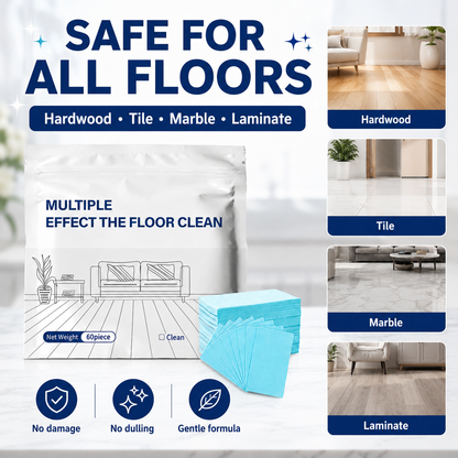 🔥LAST DAY 40% OFF⏰Multi-Effect Floor Cleaning Tablets, Fast Dissolving, No-Rinse Formula for Hardwood, Tile & All Floor Types