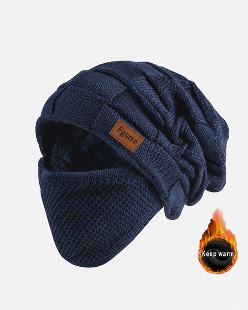 Fgorre Warm Knitted Hat & Face Cover – Lightweight Winter Comfort