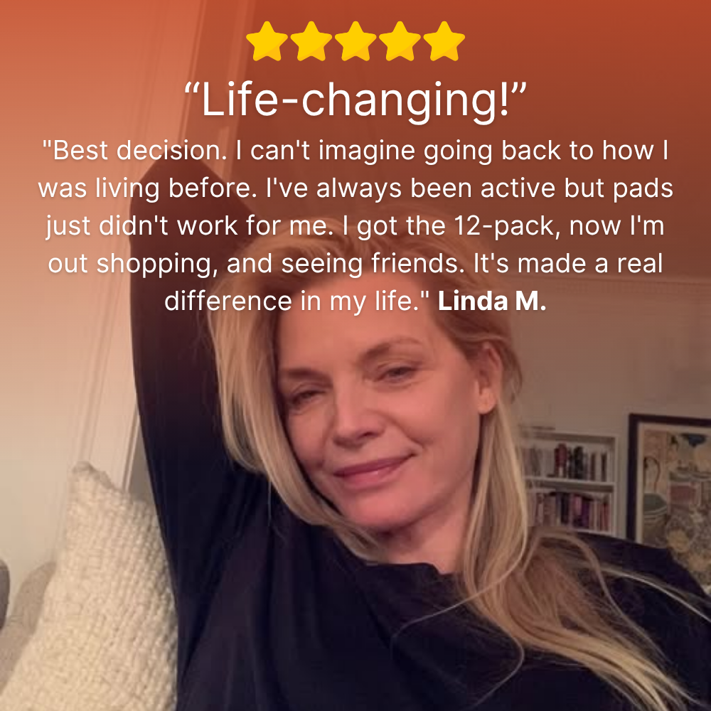 SheBodyFit 100% Leak-Proof Underwear That Won't Let You Down for Women 60+ (4-Pack)