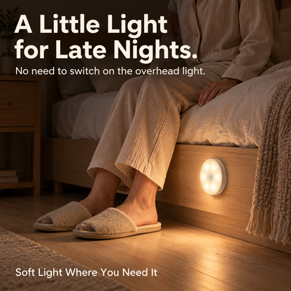 Rechargeable Motion Sensor Night Light – Magnetic LED Light with 3 Color Modes