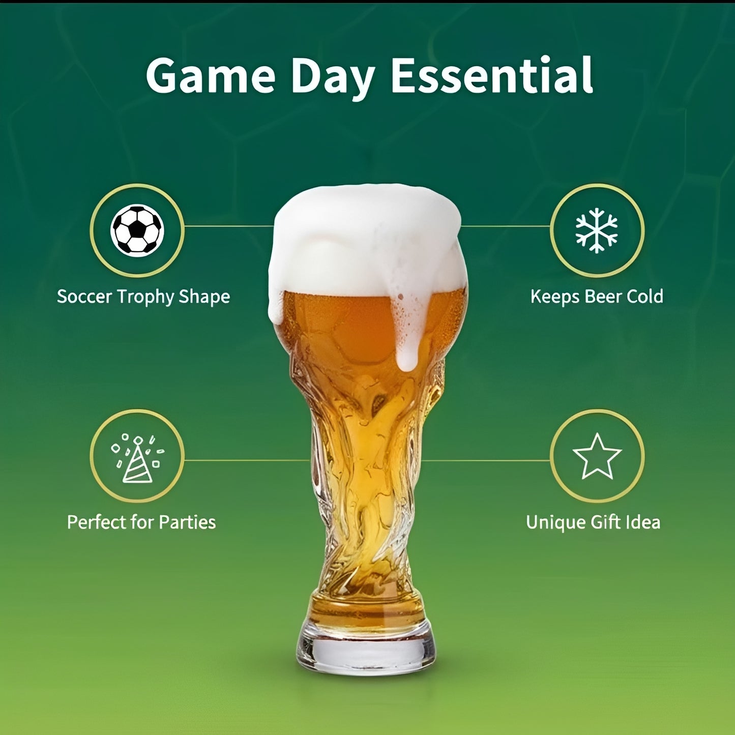 ⏰Last day Promotion🔥35K+ SOLD! 🏆Football Trophy Beer Glass