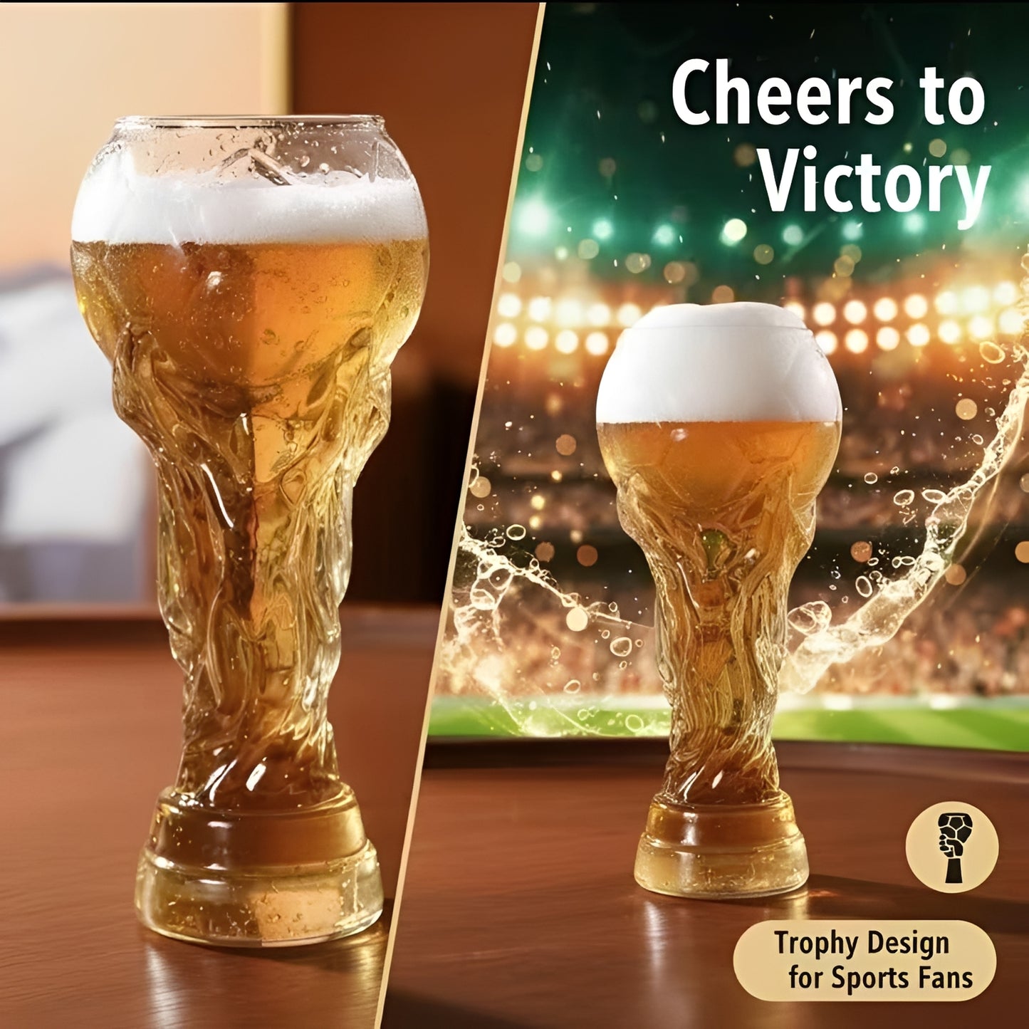 ⏰Last day Promotion🔥35K+ SOLD! 🏆Football Trophy Beer Glass