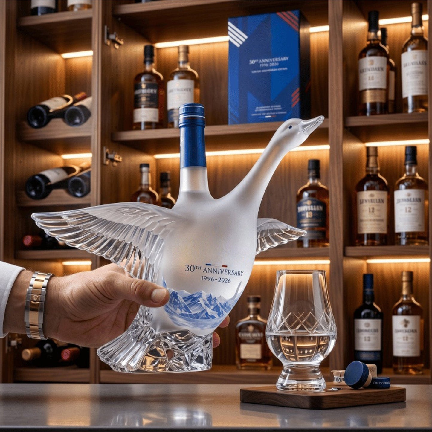 🪿 30th Anniversary 3D Sculpted Vodka Bottle
