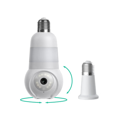 🚨 2K Light Bulb Security Camera – Wireless 360° Home Surveillance System with Night Vision & Two-Way Audio