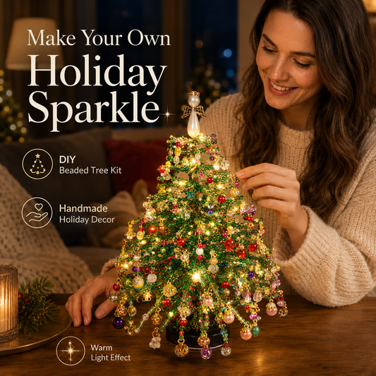 🎄DIY Beaded Christmas Tree Kit – Create Your Own Sparkling Holiday Decoration🎄