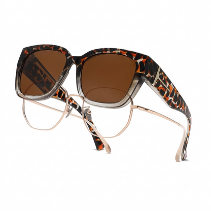 🛩️Last day promotion/🕶️ Polarized Sunglasses for Women – UV400 Protection, Floral Frame, Fit Over Prescription Glasses
