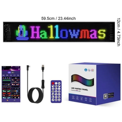🎄 Smart LED Pixel Car Display – App-Controlled RGB Lights, Custom Messages & Animated Designs 🚗