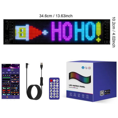 🎄 Smart LED Pixel Car Display – App-Controlled RGB Lights, Custom Messages & Animated Designs 🚗