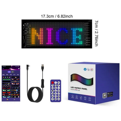 🎄 Smart LED Pixel Car Display – App-Controlled RGB Lights, Custom Messages & Animated Designs 🚗
