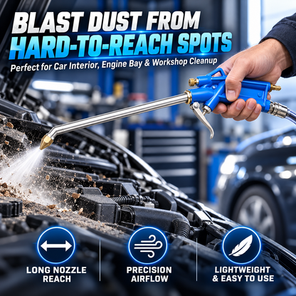 Pneumatic Air Blow Gun – Extended Nozzle Cleaning Tool