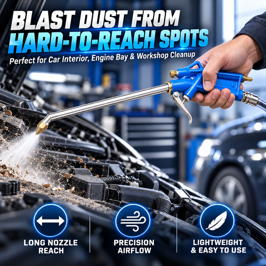 Pneumatic Air Blow Gun – Extended Nozzle Cleaning Tool