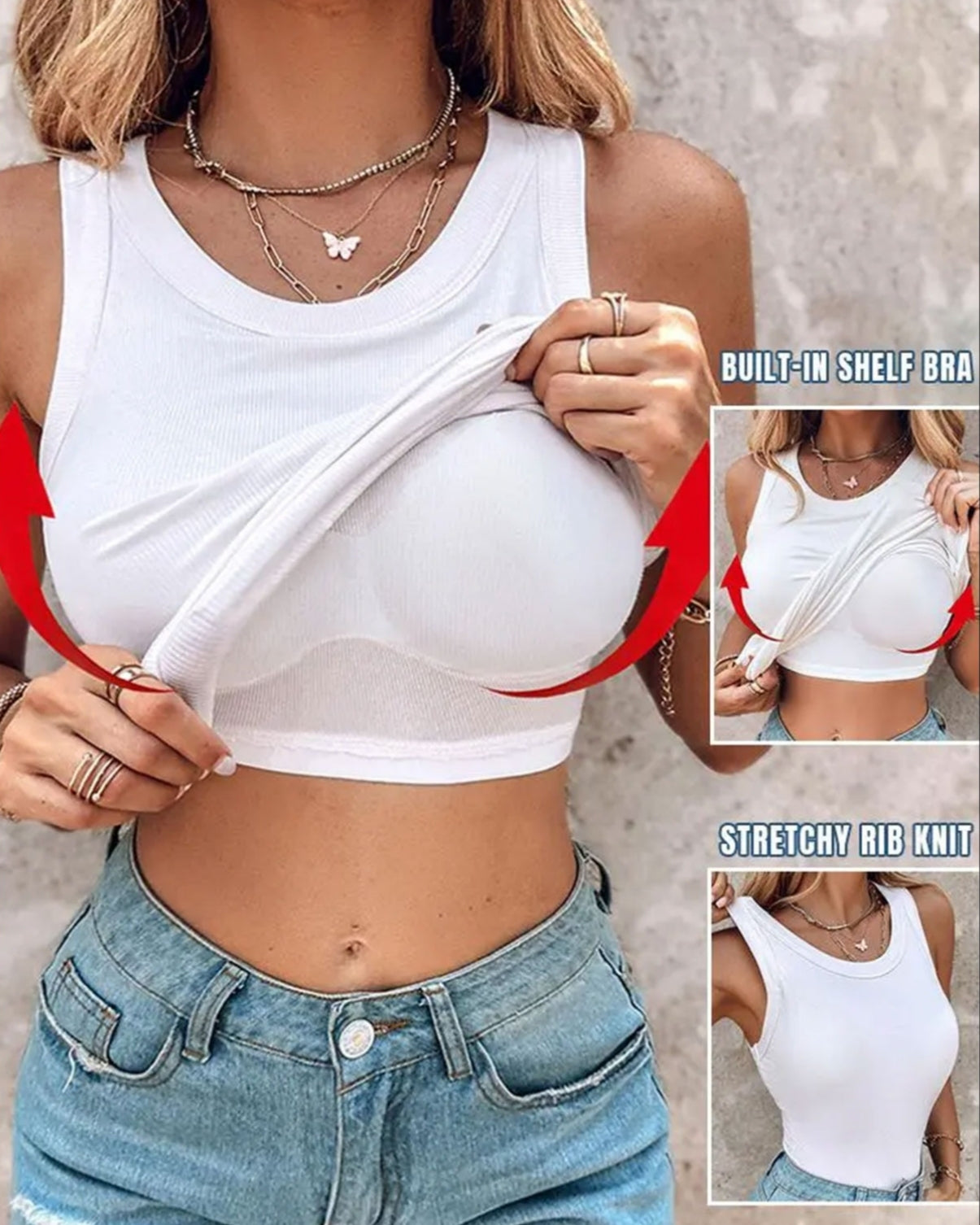 Your Favourite No-Bra All Style Tank Top