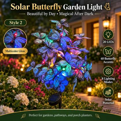 🦋✨ 50% OFF – Solar Butterfly Garden Lights | Beautiful by Day, Magical After Dark