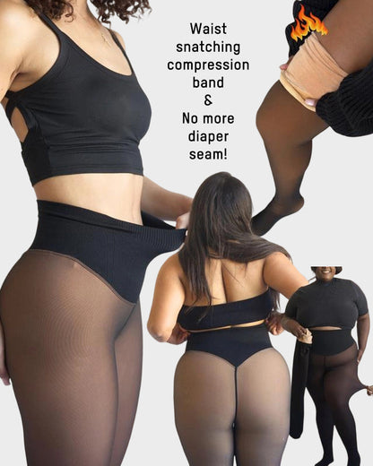 Viral One-Seam Shaping Fleece Leggings