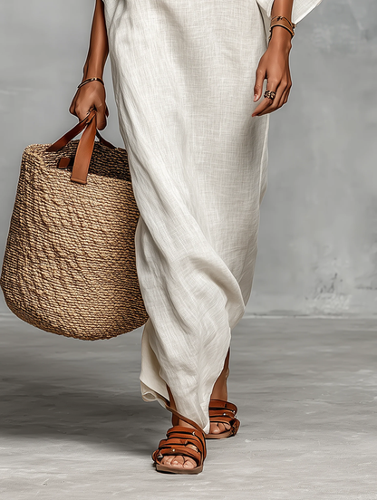 🏆Zeitlich begrenztes Angebot 50 % Rabatt heute👗Sommer lässig elegantes Maxikleid |🌹 Fließendes langes Kleid für den Urlaub💃