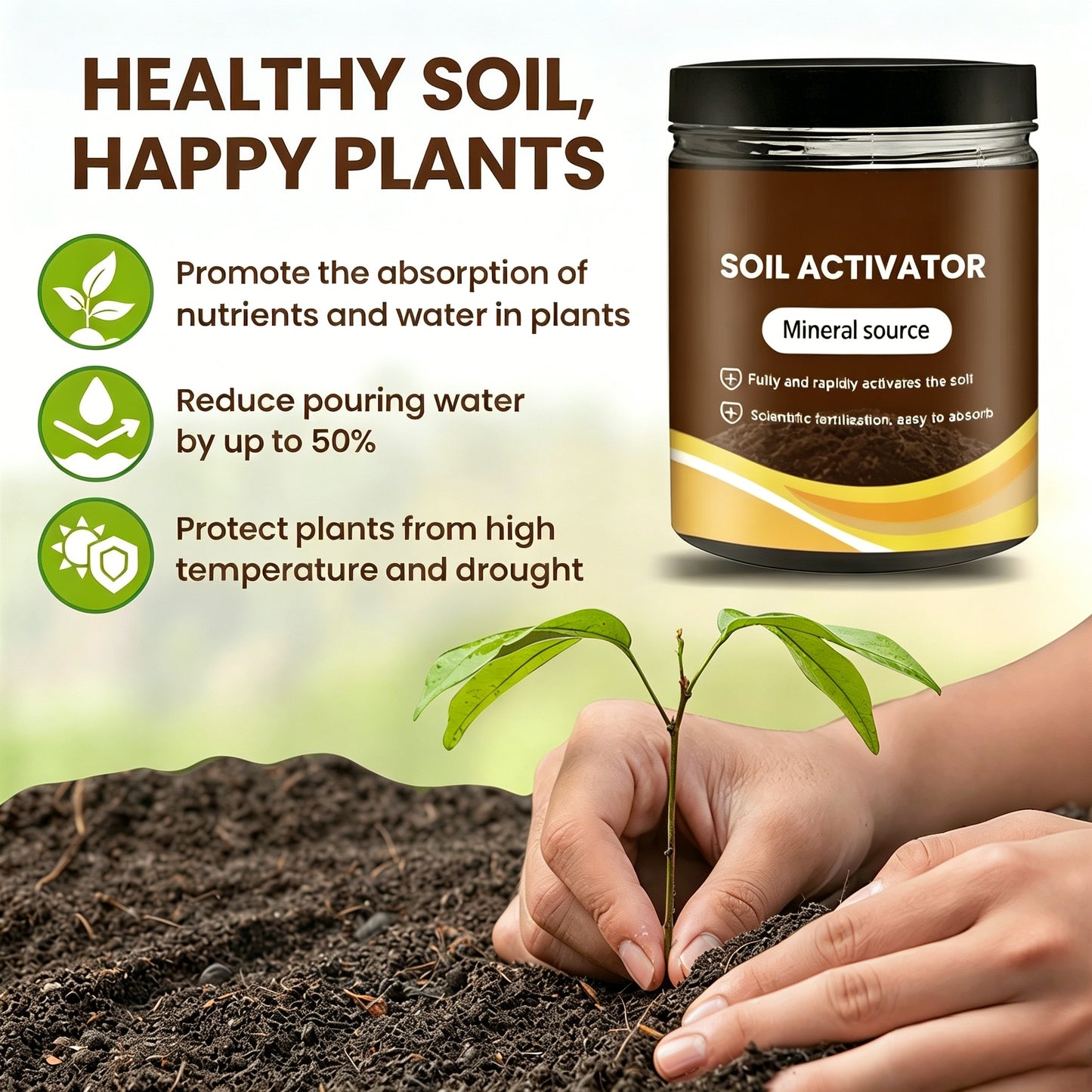 ⚡️Flash Sale 🔥Ends Today: 50% OFF!🏆75K+ SOLD! 🌳Soil Pro Activator
