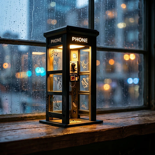 ⏰Last day Promotion🔥✨Vintage Phone Booth Ambient Lamp