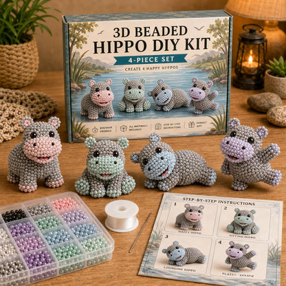 🔥Last Day 49% OFF 🧵✨ Tiny 3D Beaded Animal DIY Kit