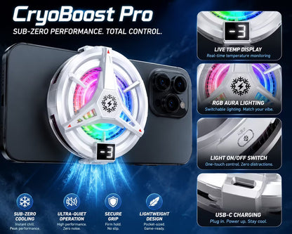 ❄️ 15°C Instant Freeze | No More Overheating! 🎮 Live Temp Display + RGB Aura | Perfect for Gaming & Video Calls