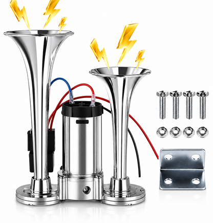 ⏰️Letzte-Chance-Aktion🔥600DB Zweiklang-Metallauto-Hupe