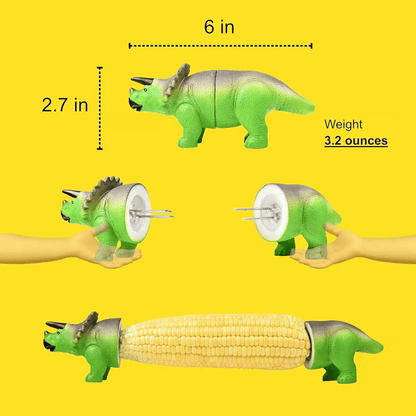 🦖Dinosaur Corn Holders for Corn On The Cob🌽Funny Corn Cob Holder for Kids and Adults with Stainless Steel Prongs