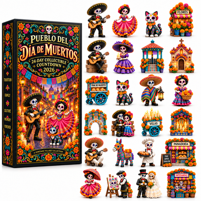 24-Day Día de los Muertos Miniature Countdown Calendar