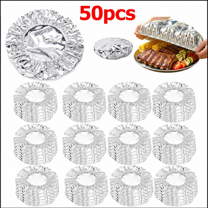 🔥Final Day Sale🔥 50 Hitzeschutzhüllen aus Aluminiumfolie, plastikfrei 🥘