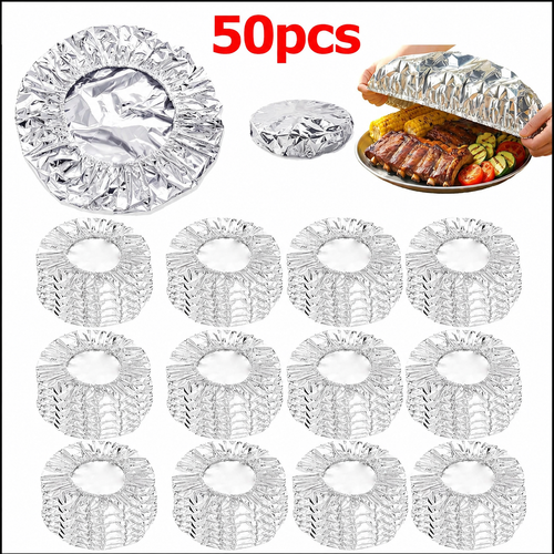 🔥Final Day Sale🔥 50 Hitzeschutzhüllen aus Aluminiumfolie, plastikfrei 🥘