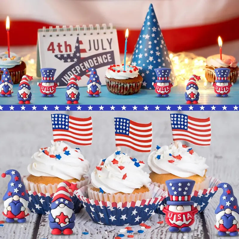 ⏳Zeitlich begrenztes Angebot🎁 (40er Set) Patriotische Zwergenfiguren 4. Juli Geschenk