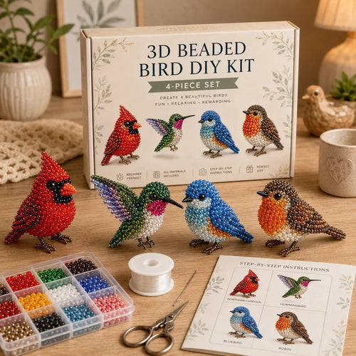 🔥Last Day 49% OFF 🧵✨ Tiny 3D Beaded Animal DIY Kit