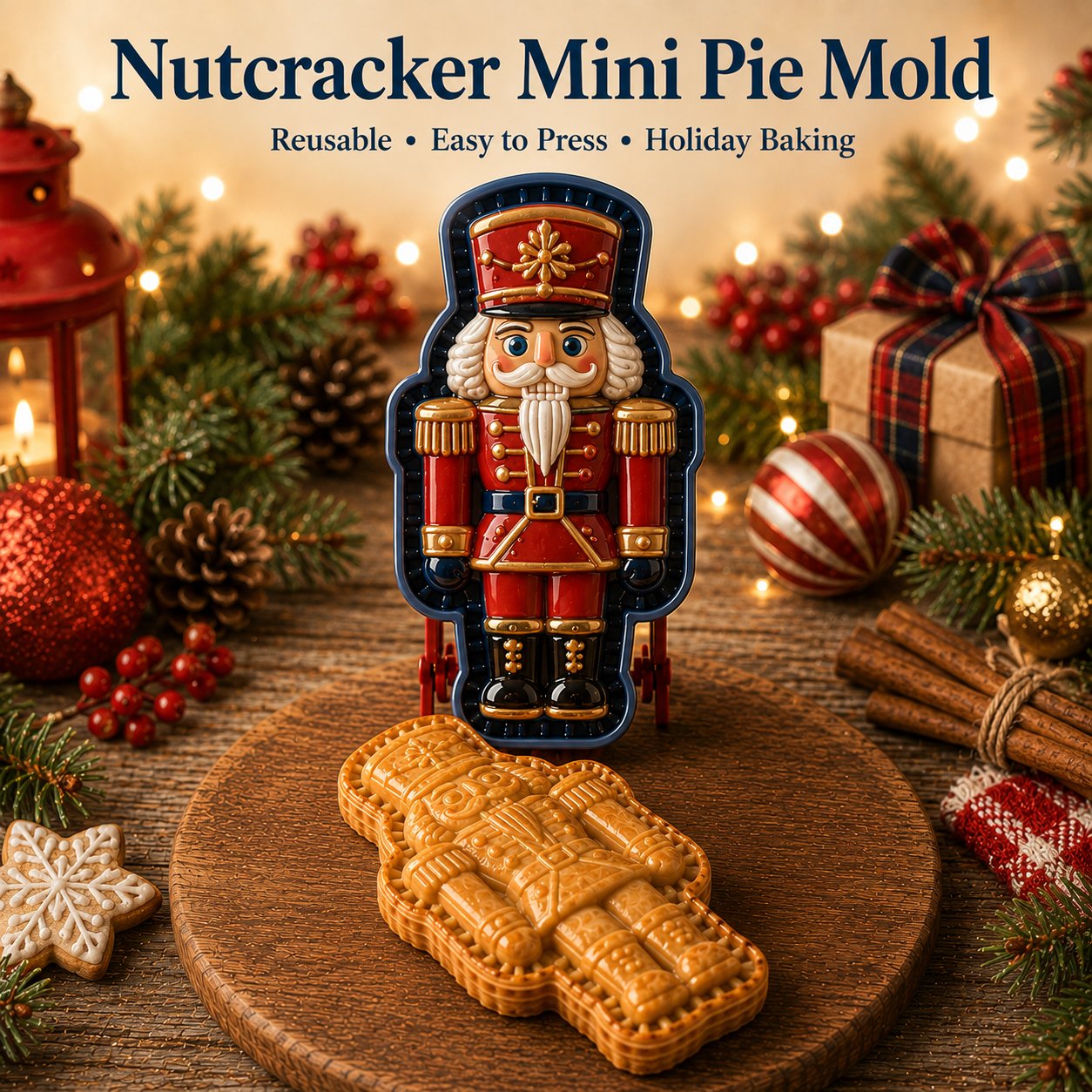 🏅Best Seller 🎄 9-Design Christmas Mini Pie Mold Collection 🥧✨