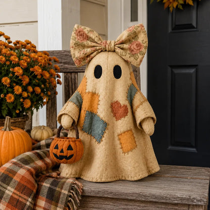 Lighted Vintage Patchwork Ghost 👻