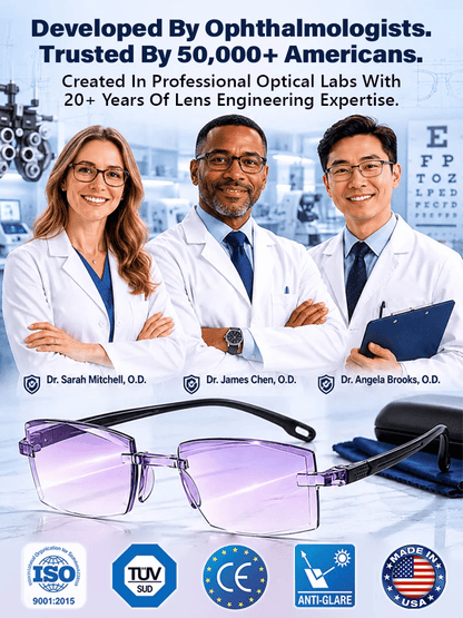 [🏅Regain Your Youthful Vision] Smart Zoom Diamond-Cut Reading Glasses