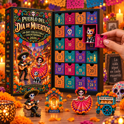 24-Day Día de los Muertos Miniature Countdown Calendar