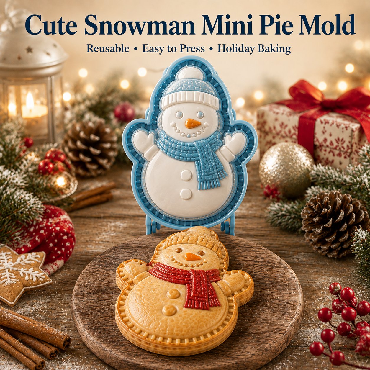 🏅Best Seller 🎄 9-Design Christmas Mini Pie Mold Collection 🥧✨