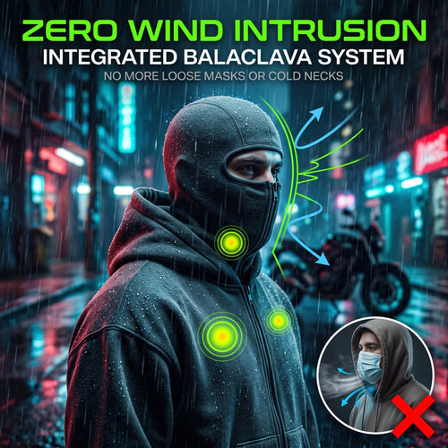 ❄️Men's Balaclava Zip-Up Hoodie – Full-Zip Streetwear Sweatshirt