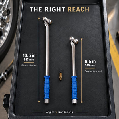 🚛 Dual-Wheel Tire Inflation Extension Rod – Reach Hard-to-Access Valves with Ease 🔧