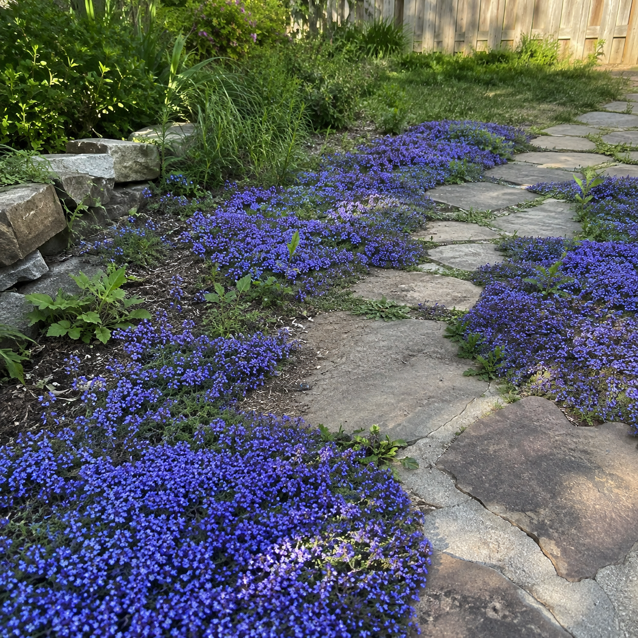 Blue creeping thyme