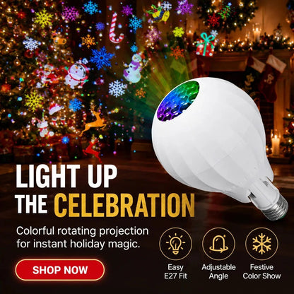 🎄🎅💡Rotating Christmas Projector Bulb
