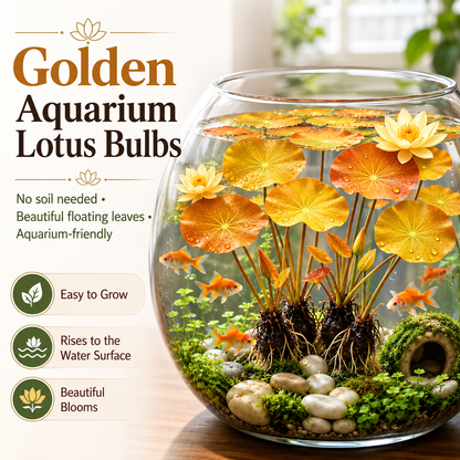 🐟Hydroponic red lotus roots🌿 Turn Your Aquarium into a Living Garden