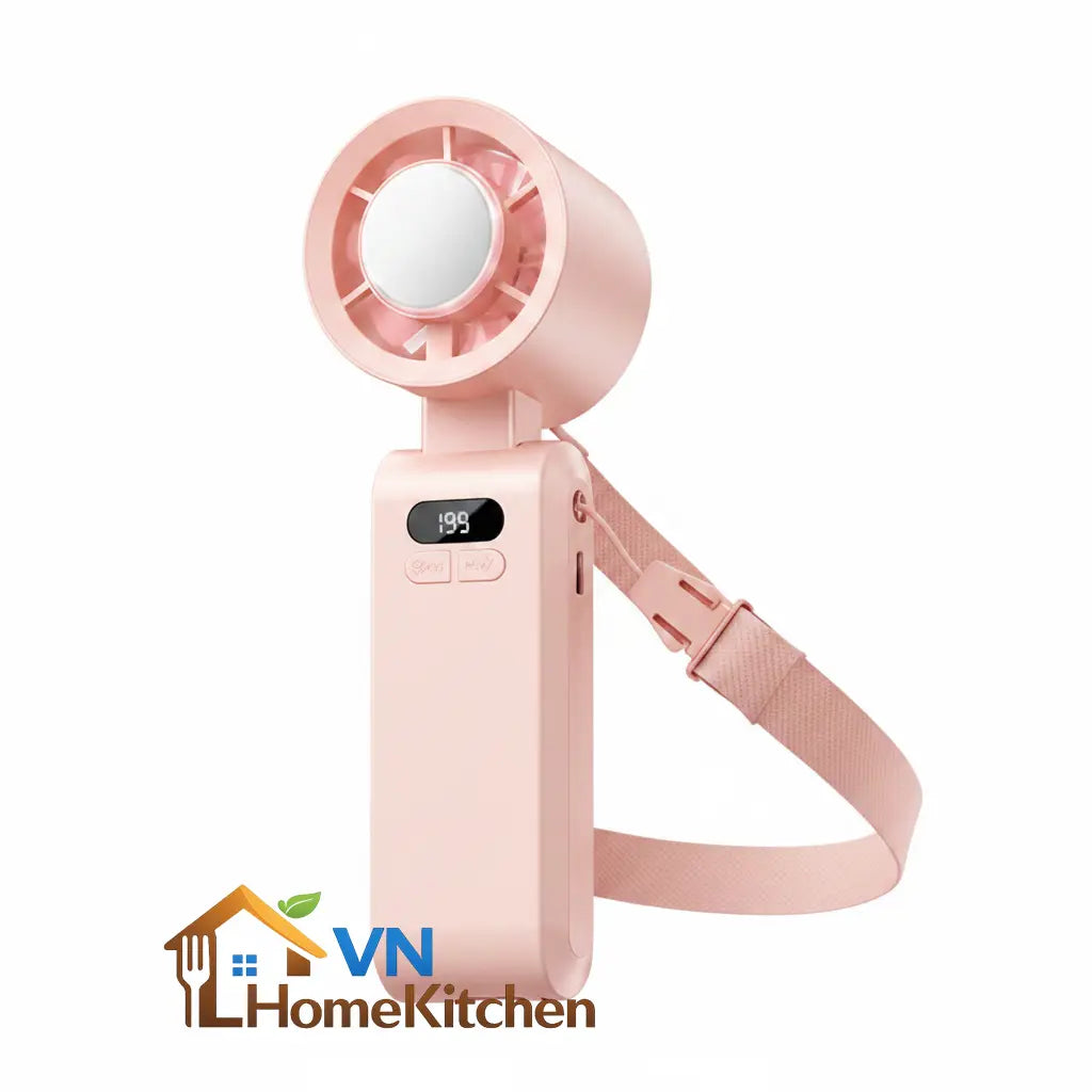 Upgraded Handheld Portable Turbo Fan with Ice Cooler & Variable Speed