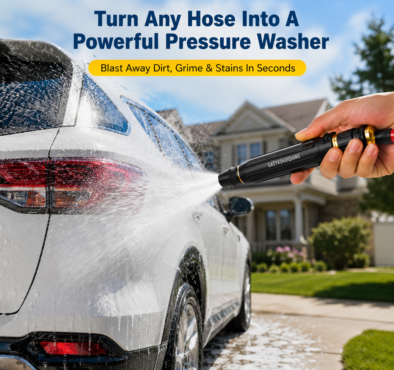 🚀Last Day 50% OFF✨Heavy Duty Adjustable Twist Hose Nozzle Jet Sweeper Nozzle