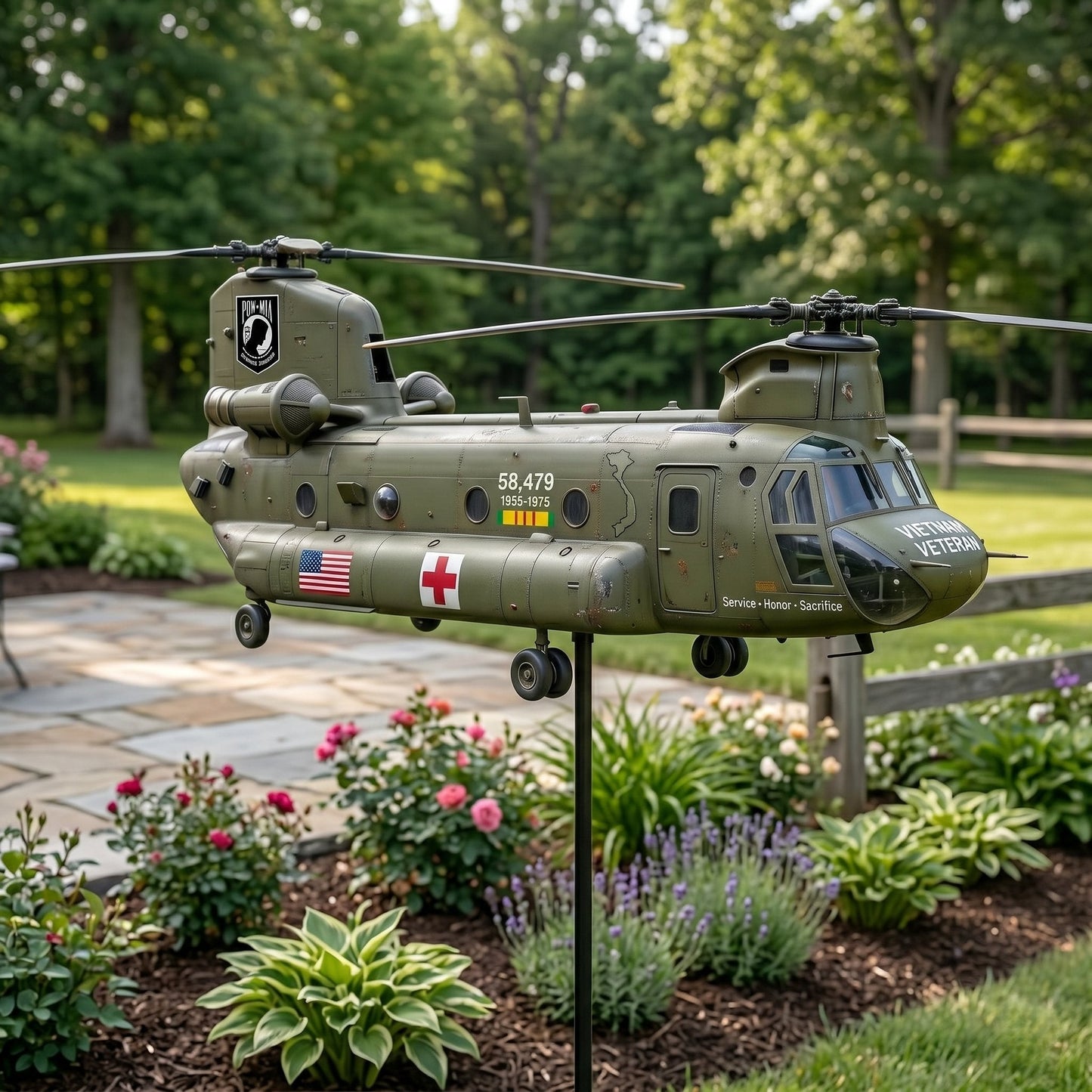 🏆Last Day Promotion: 49% OFF 🎖️-Vietnam Veteran UH-1 Helicopter Wind Spinner- ✈️Buy 2 Free Shipping Today!