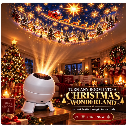 🎄 Fgorre Christmas Projection Night Light – Holiday Room Projector