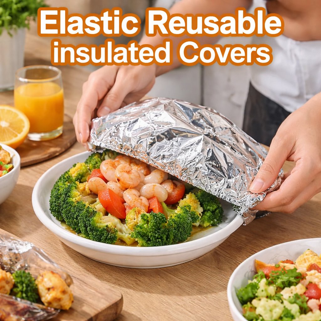 🔥Final Day Sale🔥 50 Hitzeschutzhüllen aus Aluminiumfolie, plastikfrei 🥘
