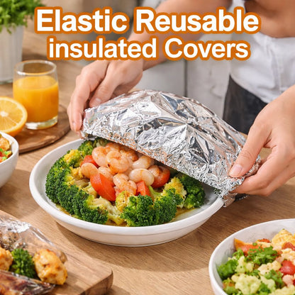 🔥Final Day Sale🔥 50 Hitzeschutzhüllen aus Aluminiumfolie, plastikfrei 🥘