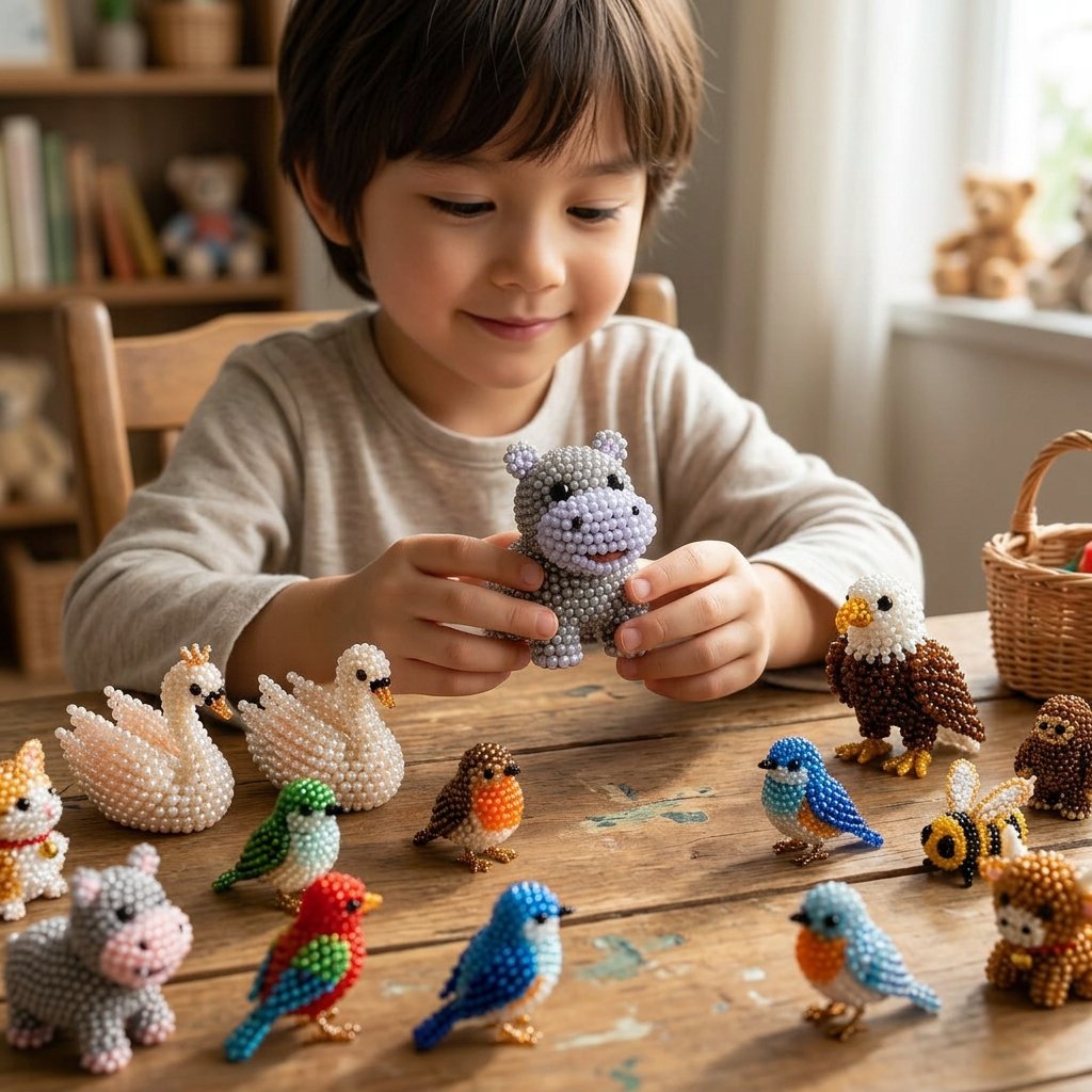 🔥Last Day 49% OFF 🧵✨ Tiny 3D Beaded Animal DIY Kit