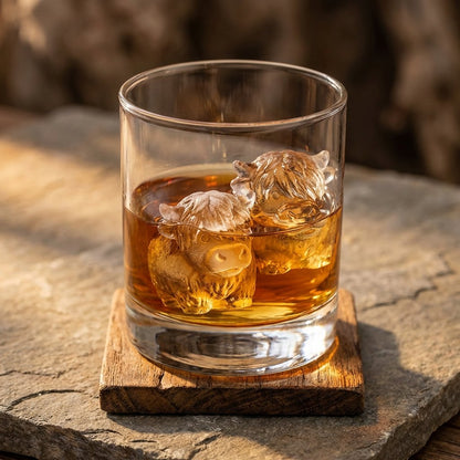 ⏰Last day Promotion🐮 Mini Highland Cow Ice Cube & Dessert Mold 🧊🍪 Cute 3D Ice for Drinks, Parties & Gifts💕