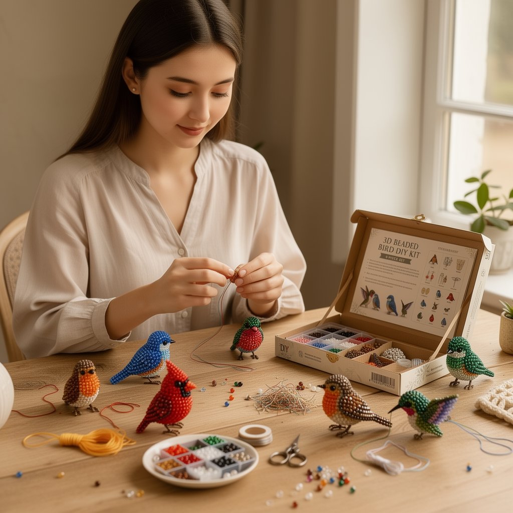 🔥Last Day 49% OFF 🧵✨ Tiny 3D Beaded Animal DIY Kit
